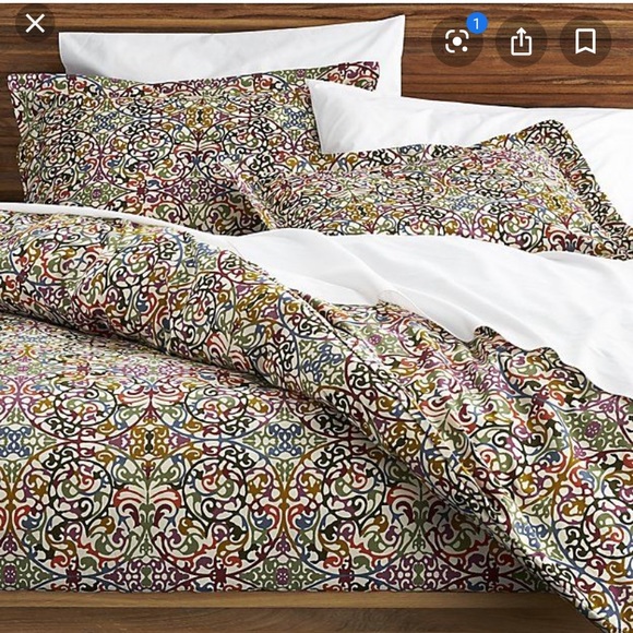 Crate Barrel Bedding Crate Barrel Lucia Duvet Cover Poshmark